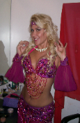Raspberry Paharonics of Egypt belly dance costume
