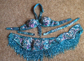 teal  Pharaonics of Egypt - belly dance
